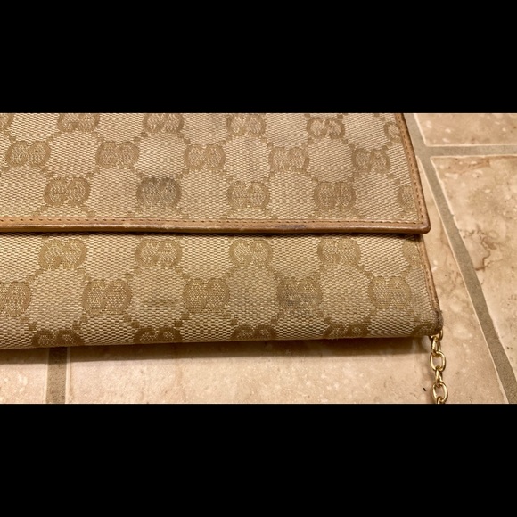 Authentic Gucci Monogram Trifold Wallet - Picture 9 of 12